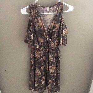 Open Shoulder Wrap Dress by Alyse